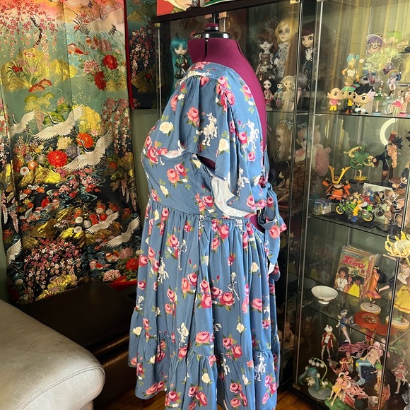 Her Universe Disney Pixar Toy Story Floral Tie Back Plus Size 3 Dress - Picture 5 of 15